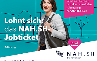 Das NAH.SH-Jobticket 2021 3 Kampagnenmotiv 2021: das NAH.SH-Jobticket