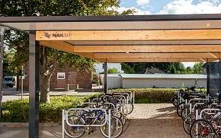 Überdachte Anlagen im NAH.SH-Design. 