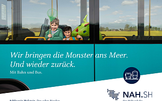 Plakat "Wir bringen die Monster ans Meer." Plakat "Wir bringen die Monster ans Meer."